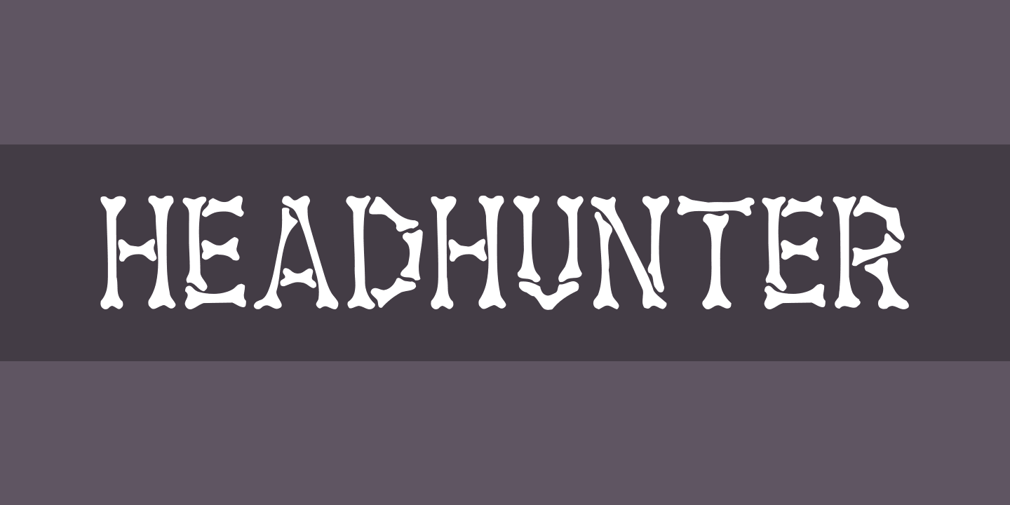 Headhunter Font preview